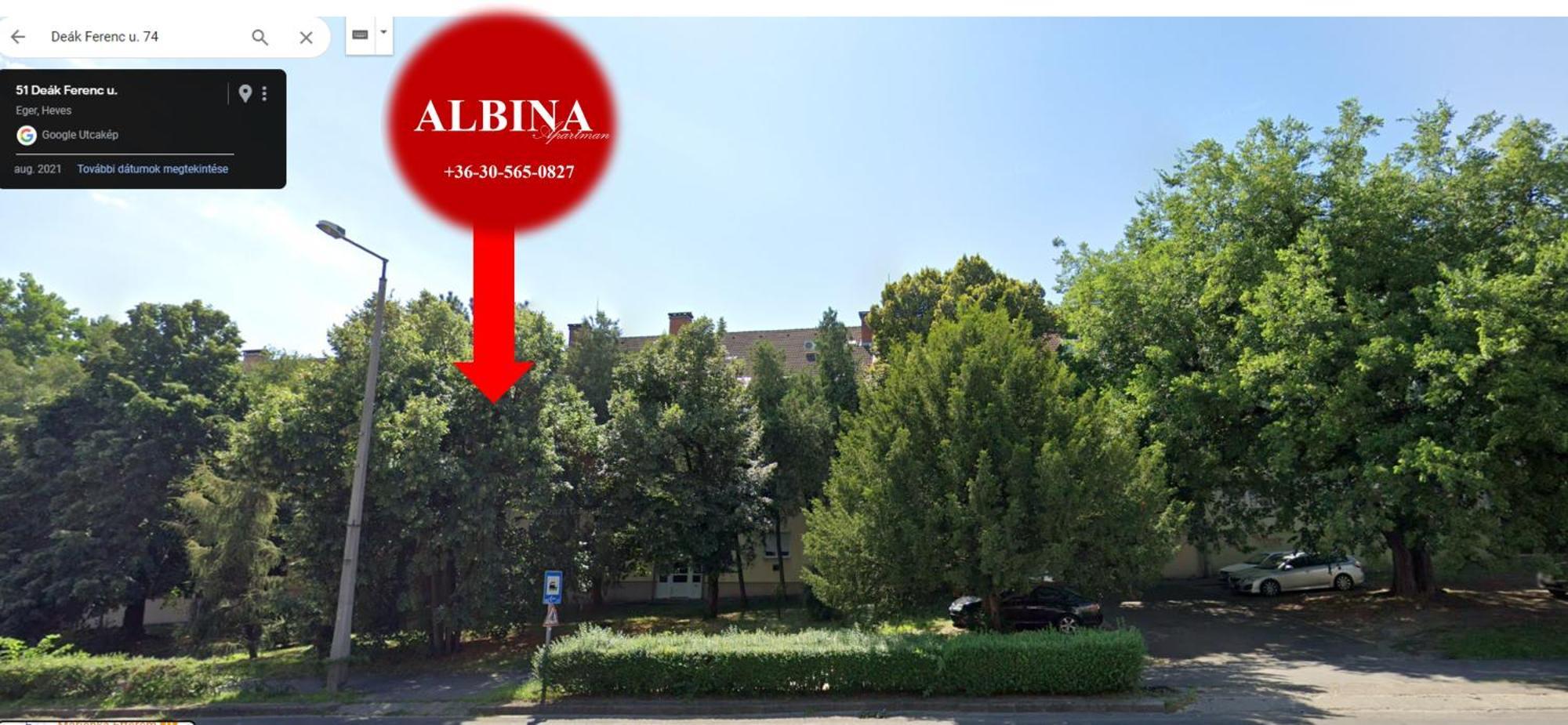 אגר Albina Apartman מראה חיצוני תמונה
